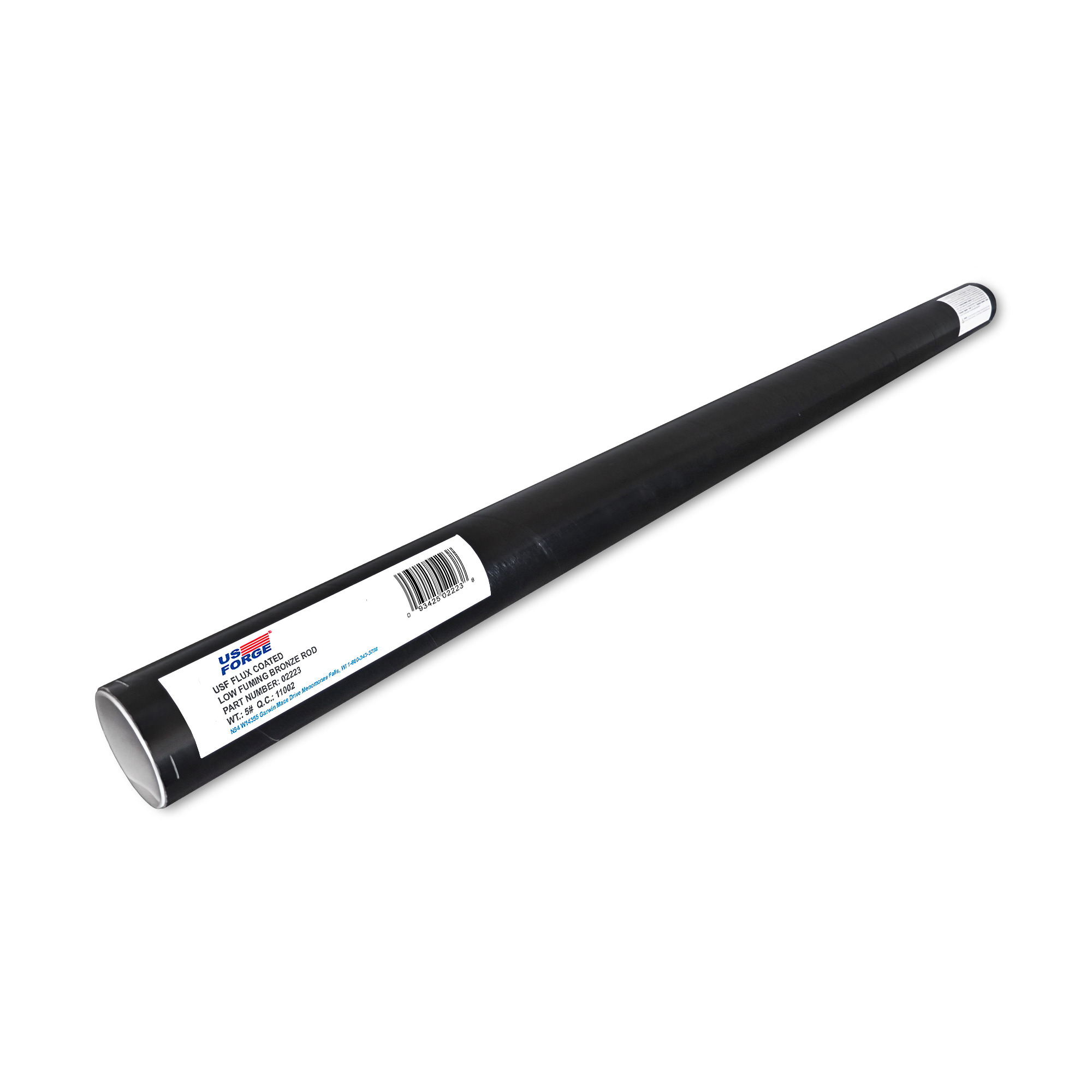 US Forge® 3/32" x 36" Bronze Flux Coated Brazing Rod - 5 lbs, Model# 2223